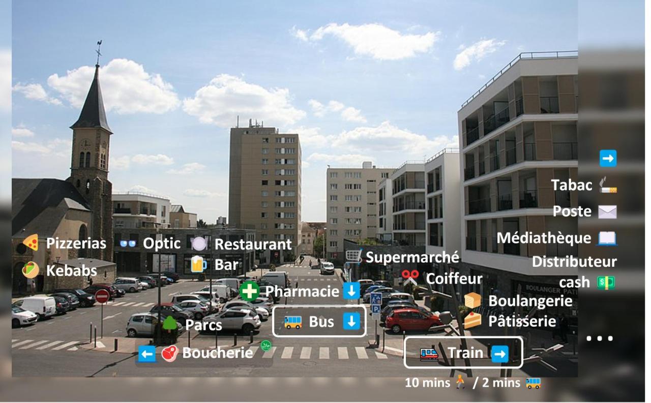Room & Parking In Shared Appartment With Proprietor L 25 Mins From Paris Gare Du Nord, Cdg Airport & Stade De France Montmagny المظهر الخارجي الصورة